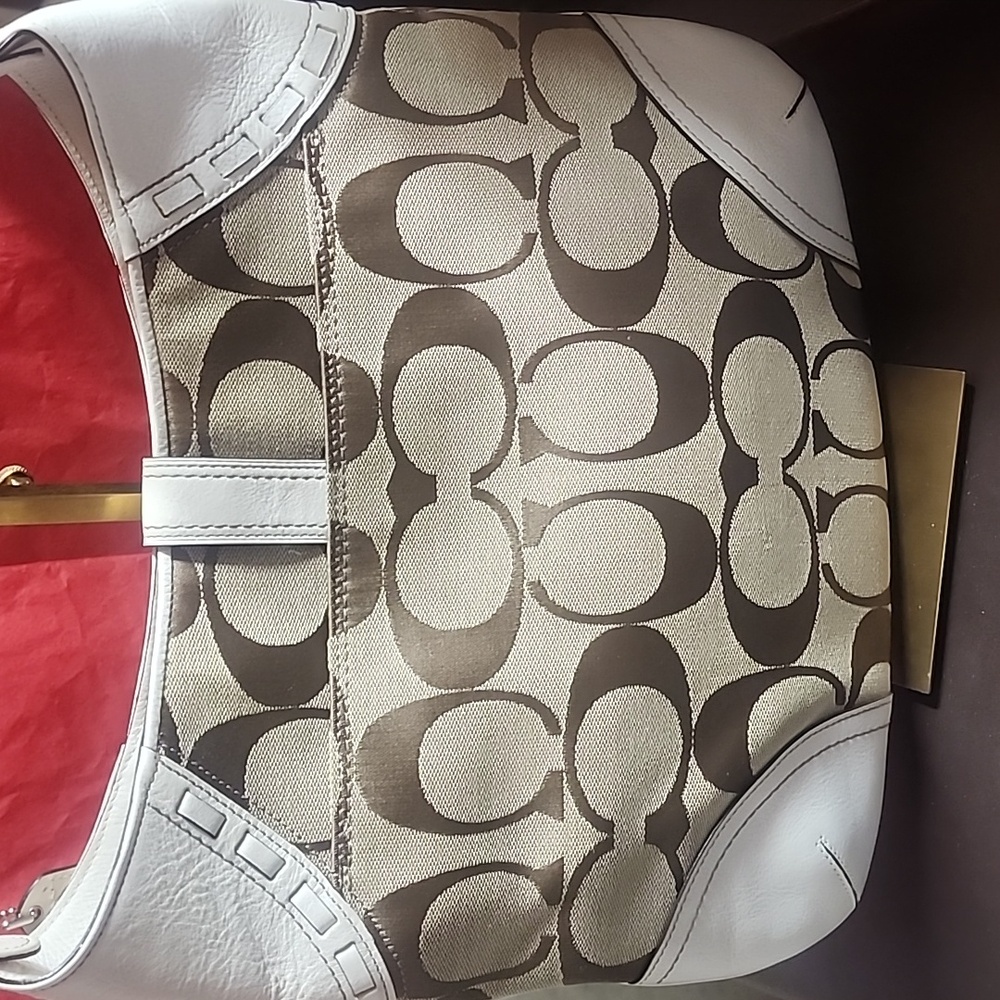 Coach Hampton Signature Python Hobo Shoulder Bag … - image 7